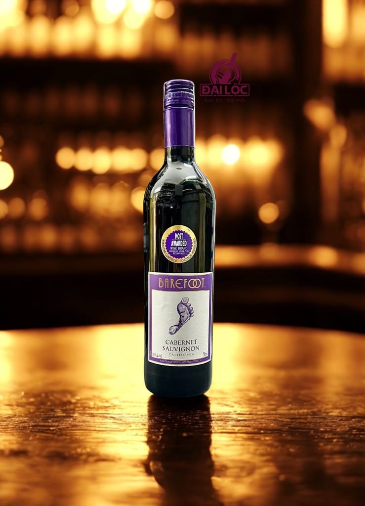 Rượu Vang Mỹ Barefoot Cabernet Sauvignon 13,5% Chai 750ml