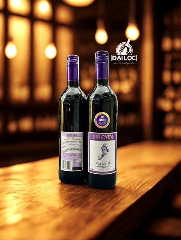 Rượu Vang Mỹ Barefoot Cabernet Sauvignon 13,5% Chai 750ml