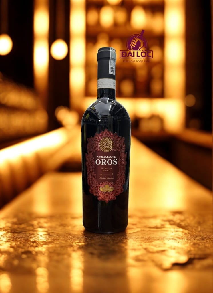 Rượu Vang Oros Veramante Primitivo 2024 (Nhãn Đỏ) 14,5%