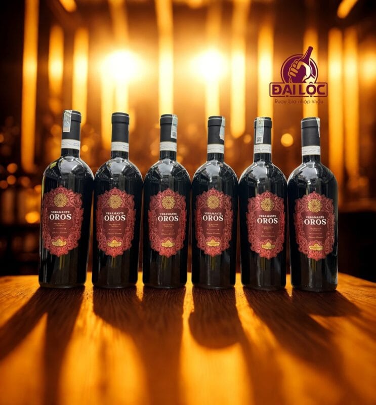 Rượu Vang Oros Veramante Primitivo 2024 (Nhãn Đỏ) 14,5%