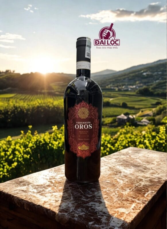 Rượu Vang Oros Veramante Primitivo 2024 (Nhãn Đỏ) 14,5%