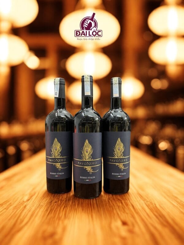 Rượu Vang Ý PavoNero Rosso 13,5% - Chai 750ml