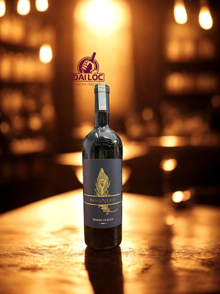 Rượu Vang Ý PavoNero Rosso 13,5% - Chai 750ml