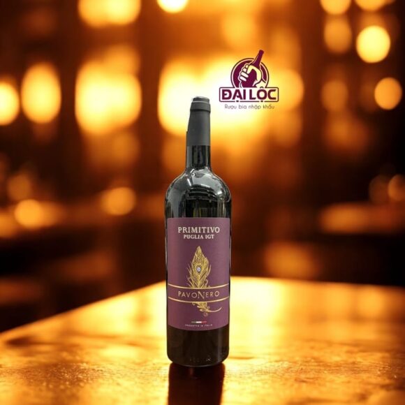 Rượu Vang Ý PavoNero Primitivo 13,5% (2024) - Chai 750ml