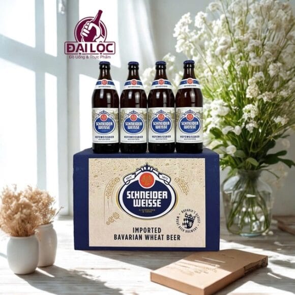 Bia Schneider Hefeweissbier Naturtrüb 4.9% Đức 