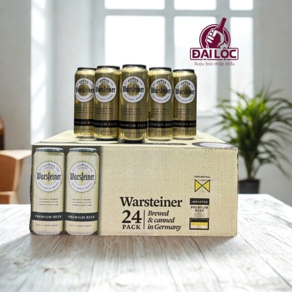 Bia Warsteiner Premium Beer 4,8% - Thùng 24 Lon 500ml