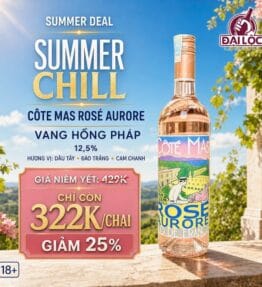 Rượu Vang Hồng Cote Mas Rose Aurore 2024 12,5%