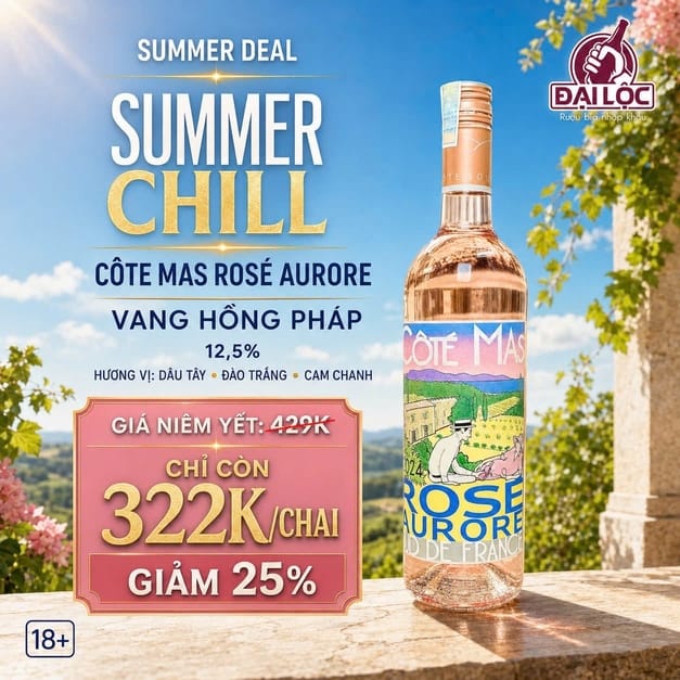 Ruou-vang-hong-cote-mas-rose Rượu Vang Hồng Cote Mas Rose Aurore 2024 12,5%
