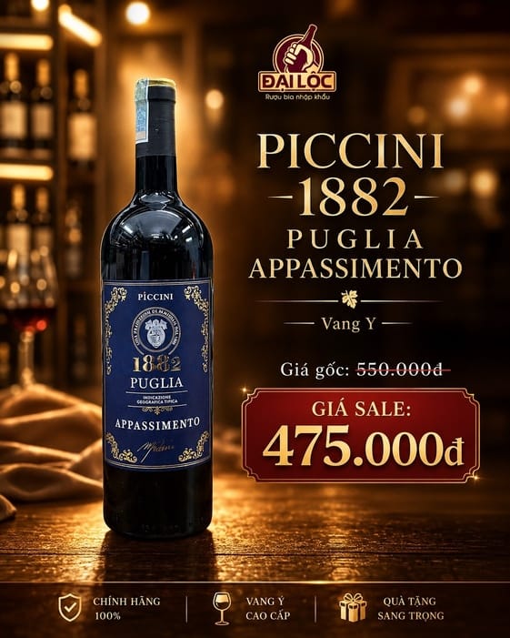 Rượu Vang Ý 1882 Appassimento 15%