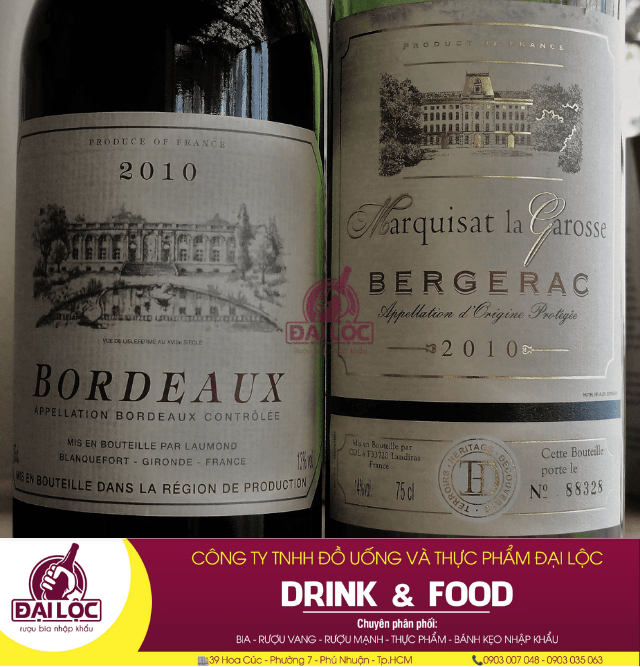 Giải mã nhãn chai để mua đúng rượu vang Pháp chính hãng chất lượng Ở vùng Bordeaux, các chai rượu vang Pháp thường có chữ "Château" trên nhãn chai.