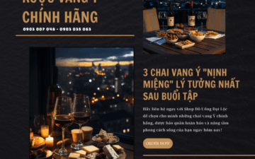 Khám phá lý do 1 ly rượu vang Ý mượt mà là phần thưởng hoàn hảo sau buổi tập tối. Shop Đại Lộc Phú Nhuận cung cấp vang Ý chính hãng, giao lạnh hỏa tốc 2h.