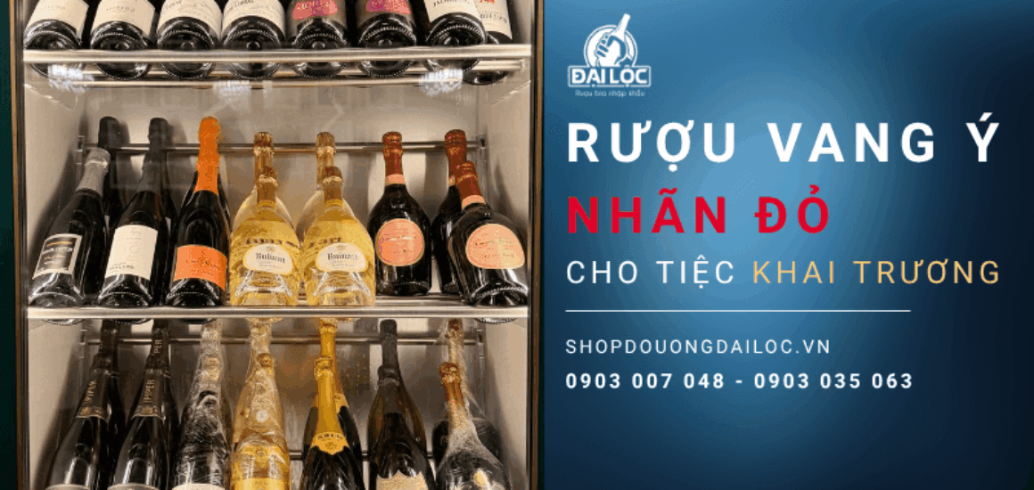 Giải mã ý nghĩa phong thủy và ngoại giao của các dòng rượu vang Ý nhãn đỏ trong tiệc khai trương.