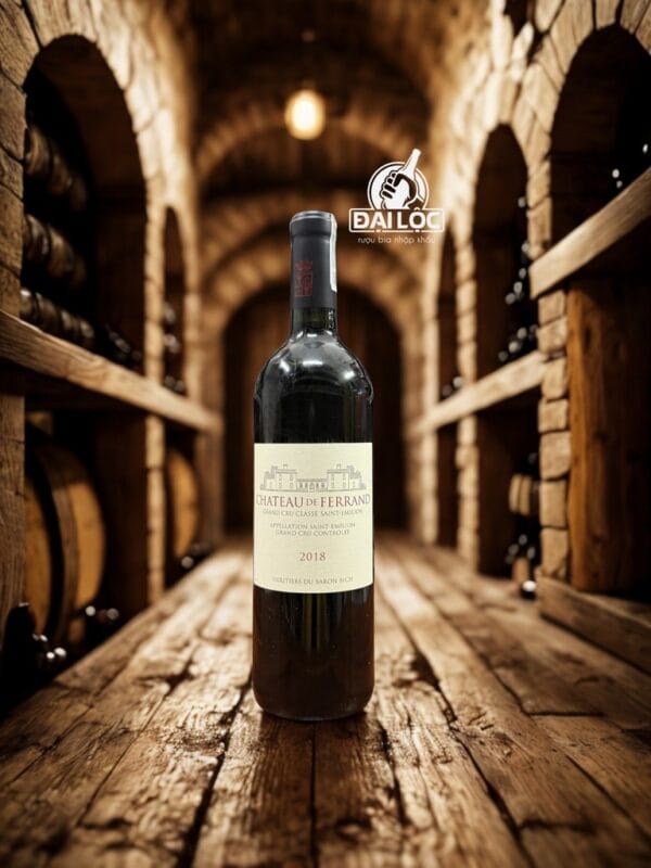Địa chỉ mua rượu vang Pháp chính hãng bảo quản chuẩn tại TPHCM Rượu Vang Château de Ferrand 2020 14,5% - Chai 750ml