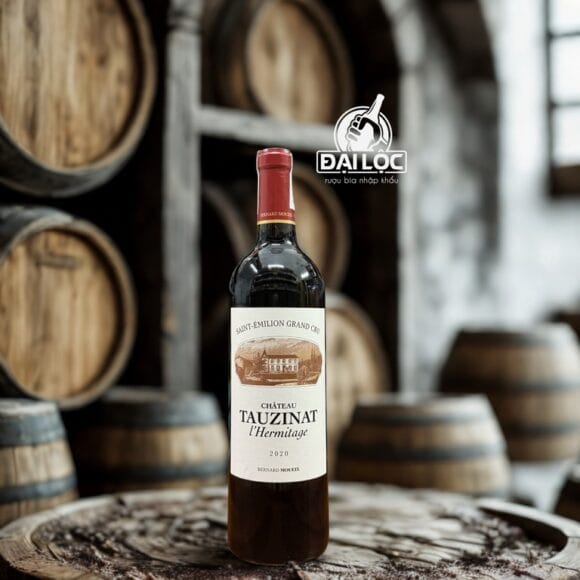 Vang Pháp Château Tauzinat l'Hermitage Saint-Émilion Grand Cru 2020 14,5%
