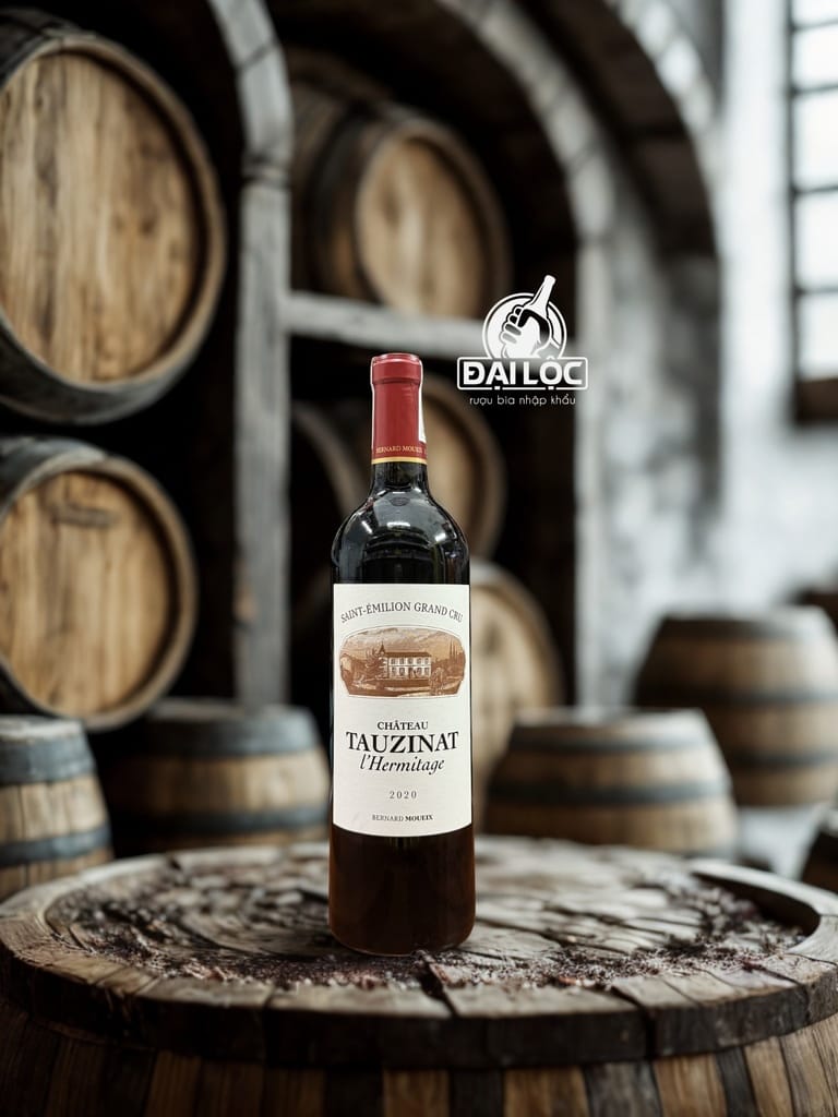 Vang Pháp Château Tauzinat l'Hermitage Saint-Émilion Grand Cru 2020 14,5%