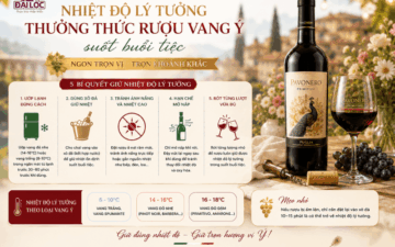 Bí quyết duy trì nhiệt độ lý tưởng thưởng thức rượu vang ý suốt buổi tiệc bằng xô đá, bao giữ nhiệt. Đồ Uống Đại Lộc giao vang lạnh hỏa tốc 2h.