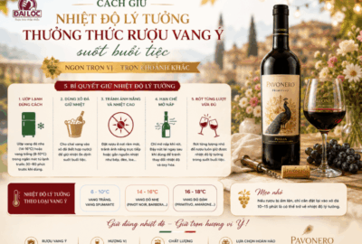 Bí quyết duy trì nhiệt độ lý tưởng thưởng thức rượu vang ý suốt buổi tiệc bằng xô đá, bao giữ nhiệt. Đồ Uống Đại Lộc giao vang lạnh hỏa tốc 2h.
