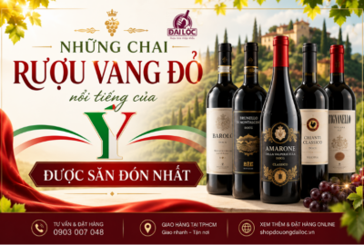 Khám phá những chai rượu vang đỏ nổi tiếng của Ý được săn đón nhất 2026. Shop Đại Lộc TPHCM cung cấp set quà tặng rượu vang ý cao cấp, giá sỉ tại kho.
