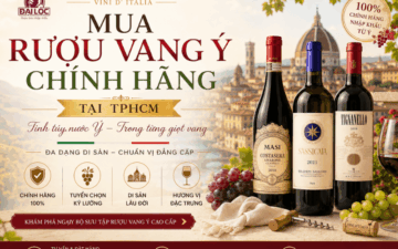Hướng dẫn mẹo phân biệt rượu vang Ý chính hãng thật giả chính xác qua tem nhãn, màng co. Shop Đại Lộc Phú Nhuận phân phối vang Ý chính ngạch, giao lạnh hỏa tốc 2h.