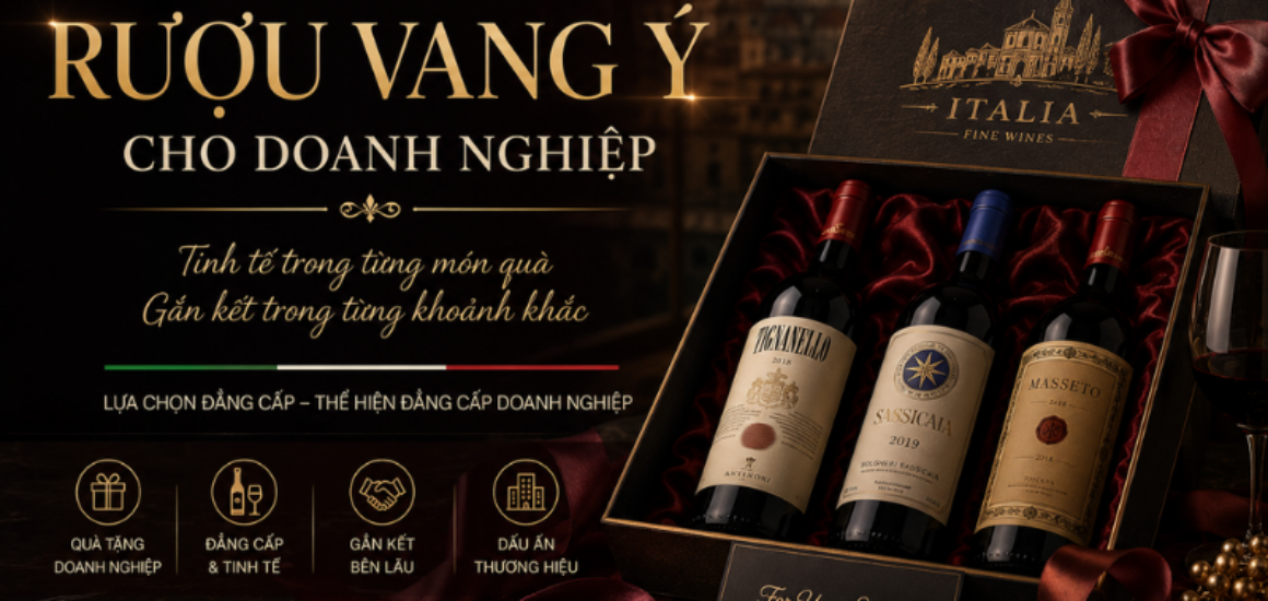 Gợi ý các set quà tặng rượu vang Ý cao cấp cho doanh nghiệp: Tavernello Organic, Tavernello Montepulciano, Collefrisio Cá Chép Vàng chính hãng tại Đại Lộc TPHCM.