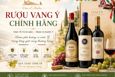 So sánh chi tiết cấu trúc vị chát (tannin) của giống nho Negroamaro và Montepulciano qua hai chai vang Ý Conte Parelli và Caravaggio chính hãng tại Đại Lộc.