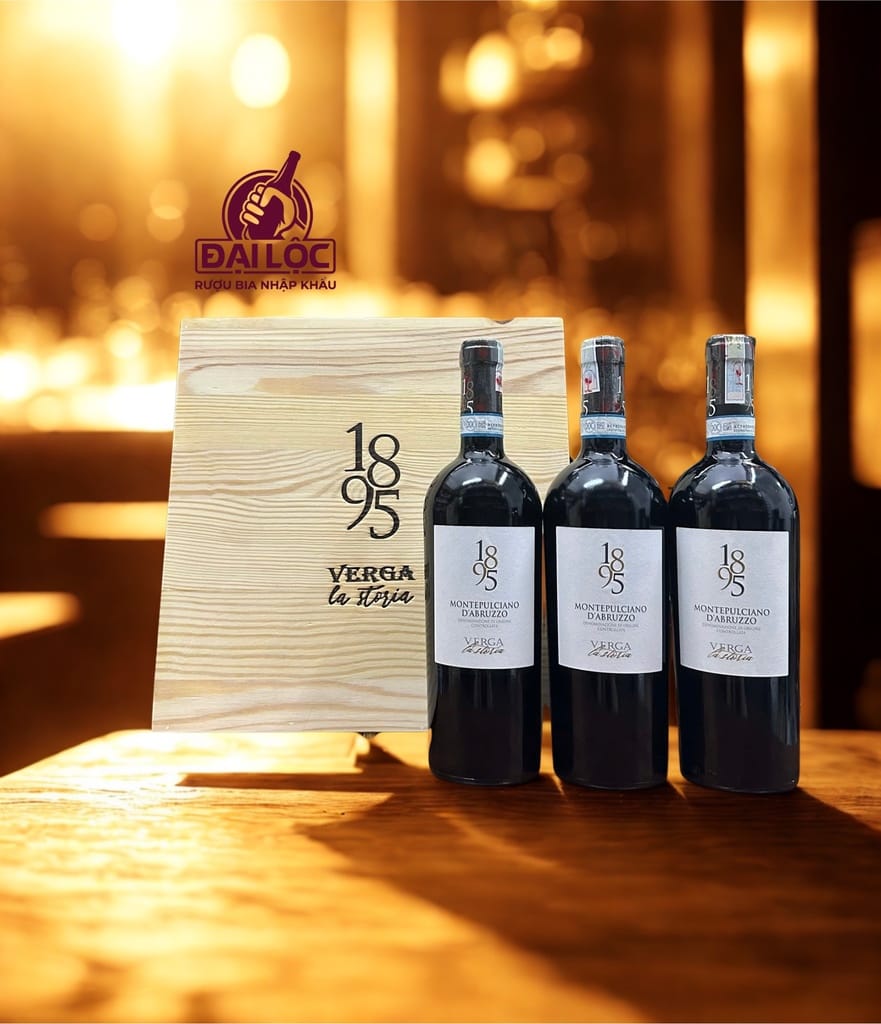 Vang Ý 1895 La Storia Montepulciano d'Abruzzo DOC 14%