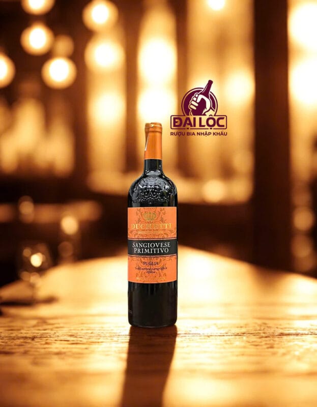 Giá rượu vang Ý nhập khẩu bao nhiêu? Cách chọn mua tiết kiệm Rượu Vang Ý Duchetti Sangiovese Primitivo 13,5% 2024
