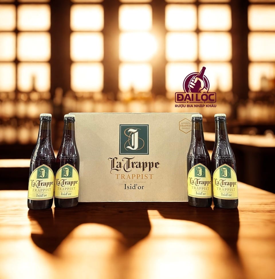 Bia Trappist La Trappe Isid’or 7,5% Hà Lan - Thùng 24 Chai 330ml