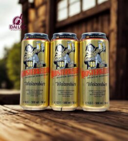 Bia Klosterkeller Weizenbier 5,4% - Thùng 24 Lon 500ml