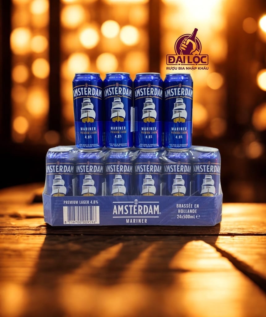 Bia Amsterdam Mariner 4,8% - Thùng 24 Lon 500ml