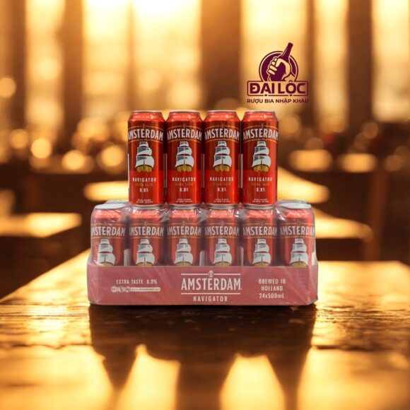 Bia Amsterdam Navigator 8% - Thùng 24 Lon 500ml 