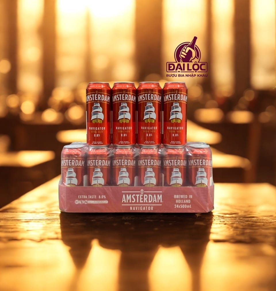 Bia Amsterdam Navigator 8% - Thùng 24 Lon 500ml