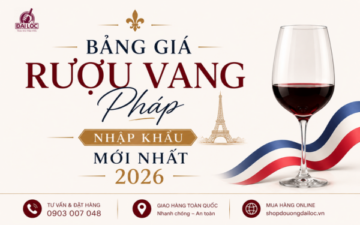 Khảo sát bảng giá rượu vang Pháp nhập khẩu 2026. Mẹo phân bổ ngân sách tiệc, mua vang nguyên thùng giá sỉ chiết khấu cao tại Đại Lộc TPHCM.