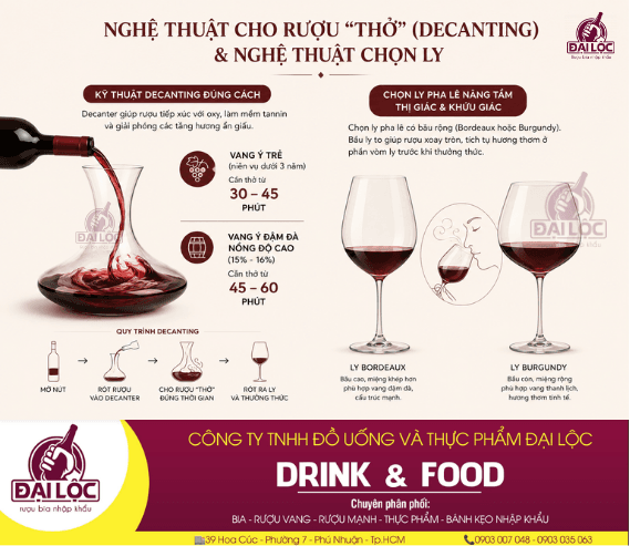 Cẩm nang rượu vang Ý: Kỹ thuật decanting