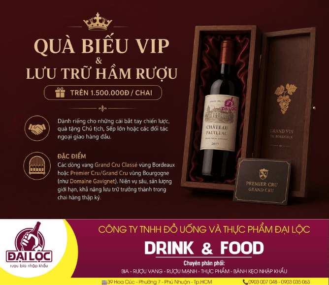 BIA RƯỢU NHẬP KHẨU ĐẠI LỘC - Rượu Vang - bảng giá rượu vang Pháp nhập khẩu,rượu vang Pháp,đồ uống đại lộc