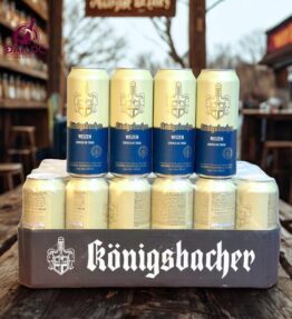 Bia Königsbacher Weizen 5,1% - Thùng 24 Lon 500ml