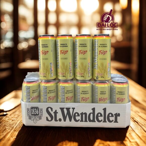 Bia Đức St. Wendeler Weizen 5,1% - Thùng 24 Lon 500ml