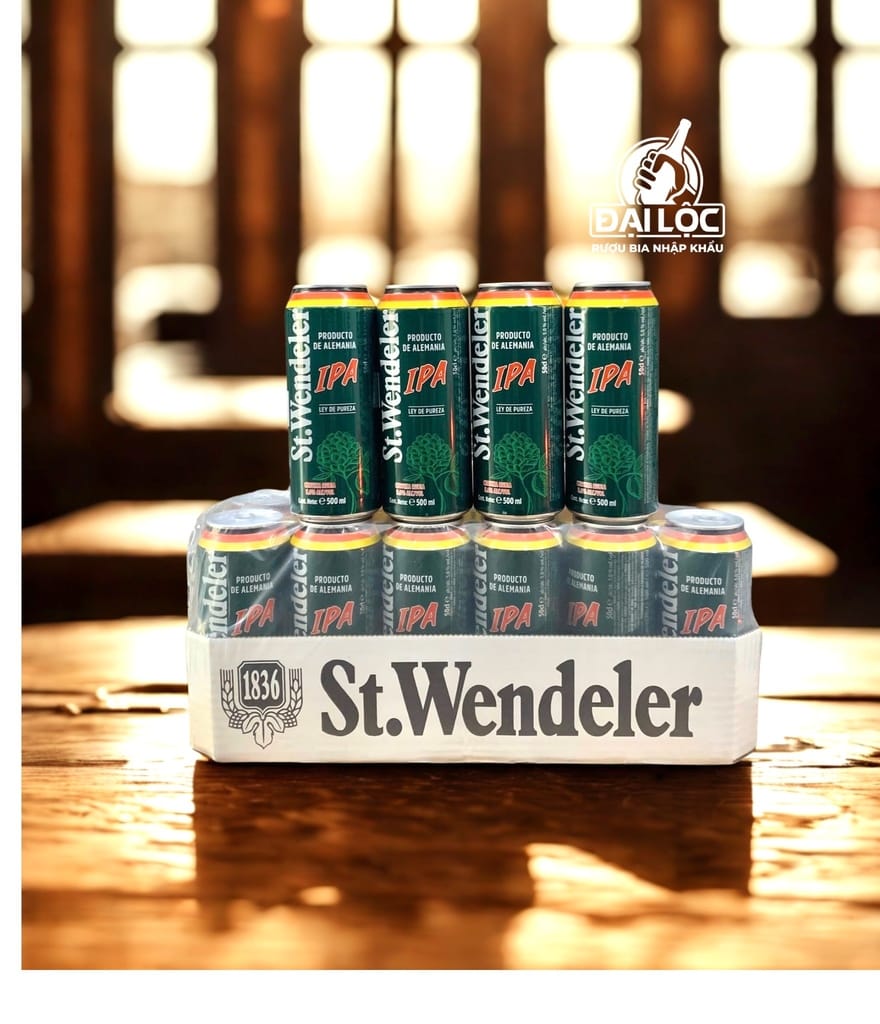Bia Đức St. Wendeler IPA 5% - Thùng 24 Lon 500ml