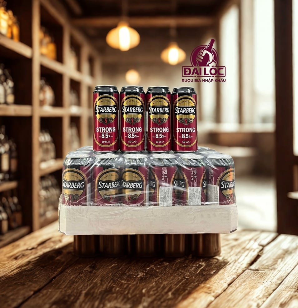Bia Pháp Starberg Strong 8,5% - Thùng 24 Lon 500ml