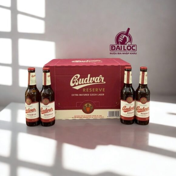 Bia Budvar Reserve thùng 24 chai 330ml