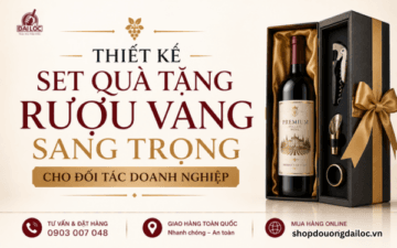 Xu hướng thiết kế set quà tặng rượu vang sang trọng biếu đối tác doanh nghiệp. Gợi ý các dòng quà tặng rượu vang Pháp hộp gỗ, hộp da cao cấp 2026.