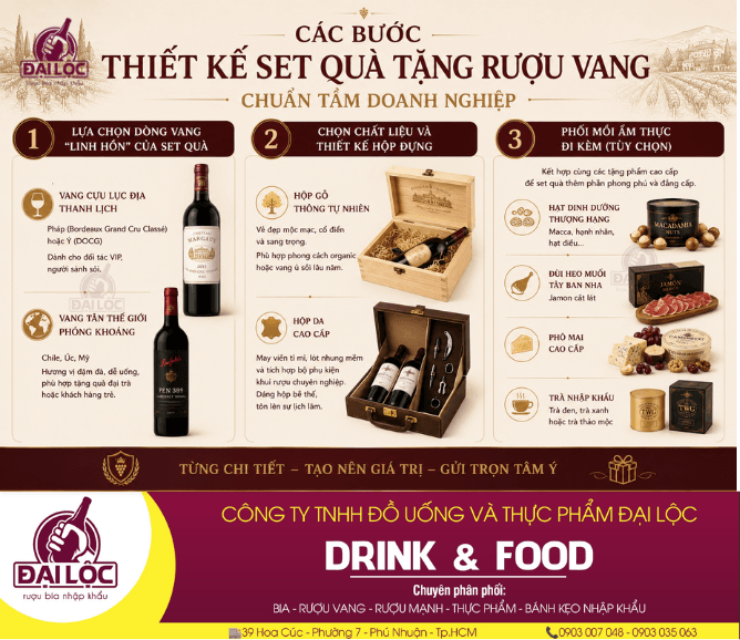 BIA RƯỢU NHẬP KHẨU ĐẠI LỘC - Rượu Vang - quà tặng rượu vang,set quà tặng rượu vang,quà tặng rượu vang Pháp,đồ uống đại lộc