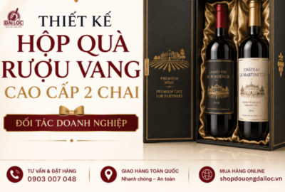 Shop Đồ Uống Đại Lộc chuyên cung cấp các set hộp quà rượu vang doanh nghiệp in logo chất lượng cao.