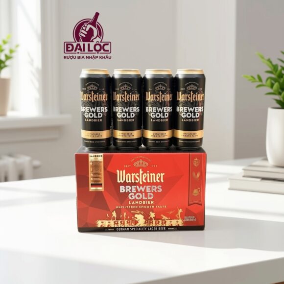 Bia Warsteiner Brewers Gold 5,2% Thùng 12 Lon 500ml 
