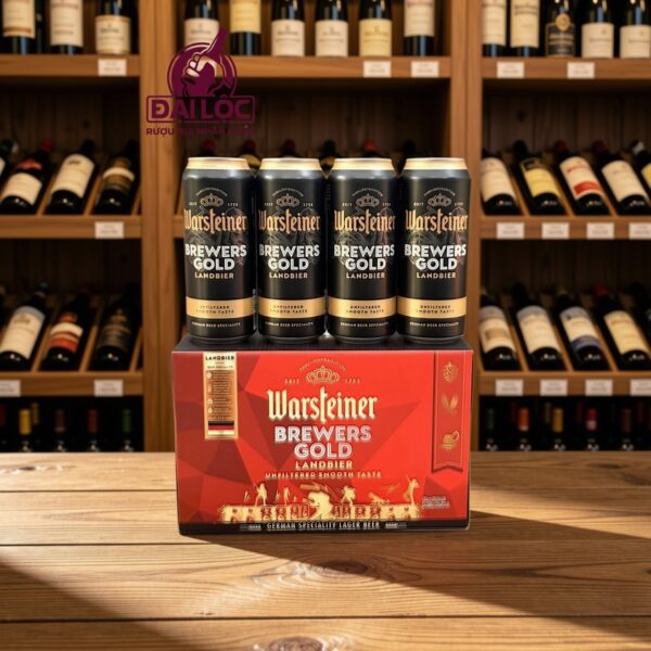 Bia Warsteiner Brewers Gold 5,2% Thùng 12 Lon 500ml 