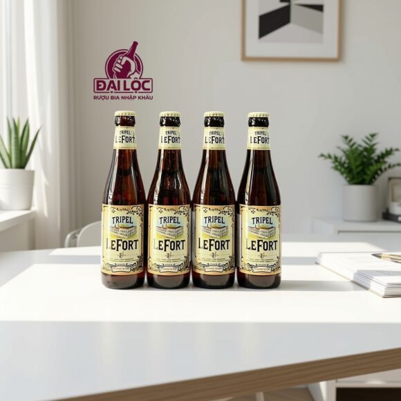 Bia LeFort Tripel 8,8% Thùng 24 Chai 330ml | Nhập Khẩu Bỉ
