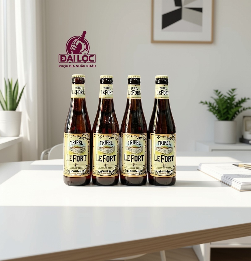 Bia LeFort Tripel 8,8% Thùng 24 Chai 330ml | Nhập Khẩu Bỉ