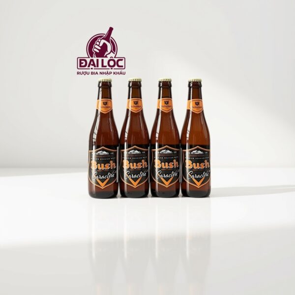 Bia Bush Caractère Amber 12% Thùng 24 Chai 330ml | Nhập Khẩu Bỉ