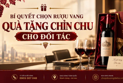 Bí quyết chọn rượu vang quà tặng chỉn chu cho đối tác. Bật mí cách chọn vang Chile, vang Pháp hộp da hầm lạnh 2026.