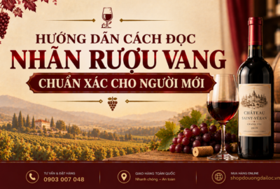 Hướng dẫn cách đọc nhãn rượu vang chuẩn xác. Bật mí ý nghĩa giống nho, niên vụ, phân hạng Gran Reserva hầm lạnh 2026.